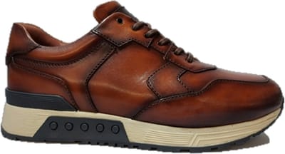 Greve - 4289.88-001 - Lage sneakersVrije tijdsschoenenHeren sneakers - Kleur: Cognac - Maat: 41