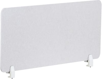 BELIANI SPLIT - Bureauscherm - Gebroken wit - 120 x 50 cm - Polyester