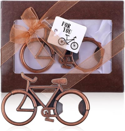 Vintage Flessenopener in Fietsdesign van RVS, Perfect Cadeau voor Fietsers, Mannen en Vaderdag, Uniek Fietsaccessoire voor Feestdagen