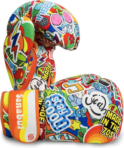 Sanabul Sticker Bomb Bokshandschoenen voor kinderen - 70's 8 oz
