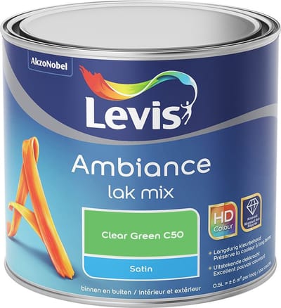 Levis - Ambiance Lak Satin Mix - Clear Green C50 - Mengverf - 0,5 L