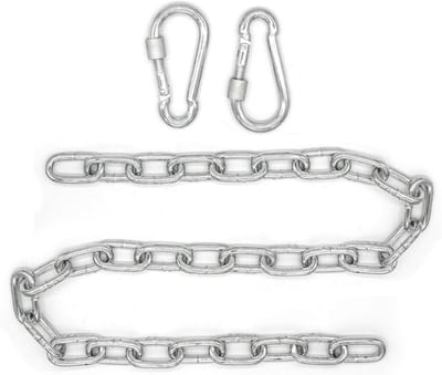 230kg Ophangketting met Karabijnhaken - 100cm Ophanging - Ketting voor Schommel Hangstoel Hangmat