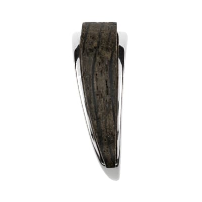 Cavill - Zilveren Hanger 925 Sterling Zilver - Veeneik 0,66 ct Fancy Slijpsel - Handgemaakt Robuust Design - Elegant Natuur 21x7 mm