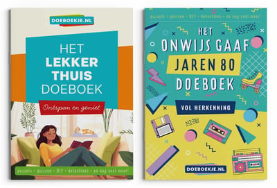 Lekker Thuis- & Onwijs Gaaf Jaren 80 Doeboek - voor volwassenen - puzzelen, quizzen, detectives, activiteiten - voordeelset
