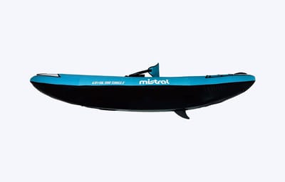 Mistral Kayak Air Single | Opblaasbare Kajak | 1-Persoons Kajak | 305 x 95 cm | Max. 110 kg | Stabiel en Wendbaar | Incl. Peddel, Stoel, Pomp en Skeg | Voor Recreatie en Toertochten