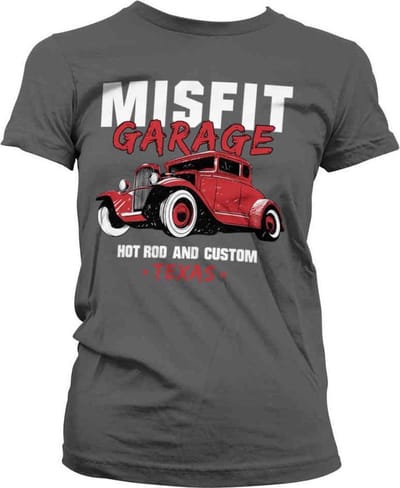 Misfit Garage Dames Tshirt -S- Hot Rod & Custom Grijs
