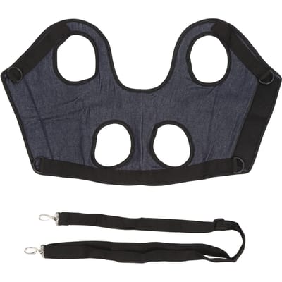 Écharpe de Transport pour Chien Professionnelle Respirante Confortable Réglable Harnais de Soutien pour Chien pour Vieux Handicapés S gray