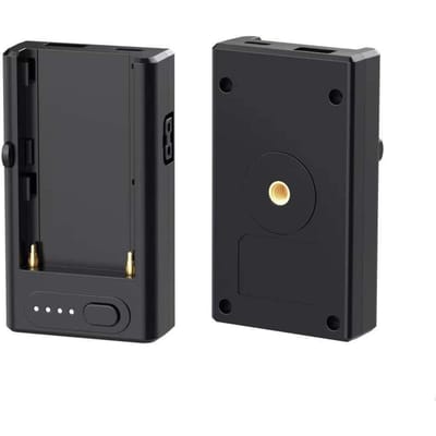 NP-F batterijlader met 21W Type-C PD-ingang USB-A/D-tap/Type-C PD-uitgangen 1/4 inch schroefgat zwart