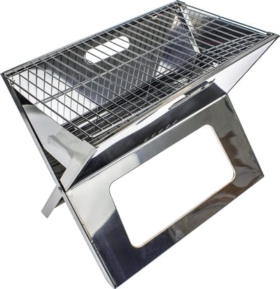 United Entertainment - Draagbare Barbecue - Notebook BBQ - RVS
