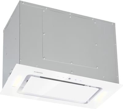 Klarstein Afzuigkap Hektor Inbouwafzuigkap - Onderkastafzuigkap, 52 cm breed, 190 watt, 530 m³/u afzuigcapaciteit, LED-touchscreen, Kookplaatverlichting, Timer, glas, Wit - 50 cm - voor Keuken - Afzuiging Vetfilter - Dampkap - Wasemkap