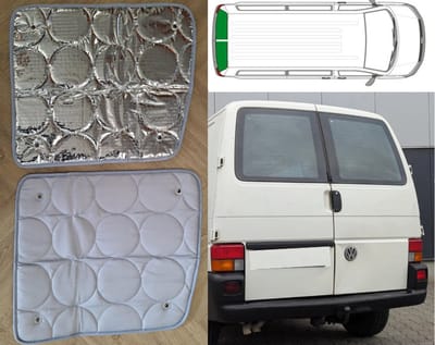 Raamisolatie Geschikt voor Volkswagen T4 Raamisolatie 2 delig voor achterdeuren VW T4