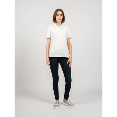 Geox Poloshirt Sustin Vrouw Wit