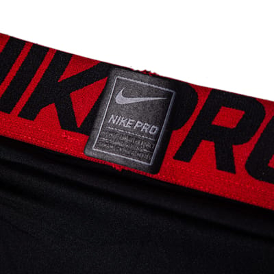 Nike Futuristisch Comfortabel Outdoor Elastisch Logo Design Mid-Rise Gebreide Sportbroek Heren broek Zwart Rood 703098-014 M black
