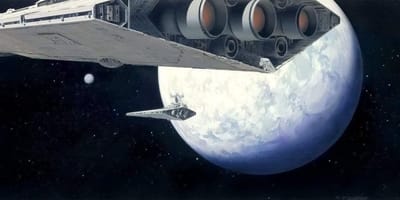 Fotobehang - Star Wars Classic RMQ Stardestroyer 500x250cm - Vliesbehang