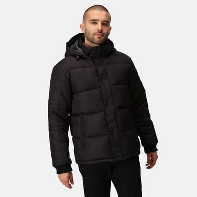 Gevulde Jas Hiking Heren Padded Design Verstelbare Kap