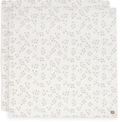 Jollein Hydrofiele Doek Large - 115x115cm - Leafy Dreams - 2 Stuks