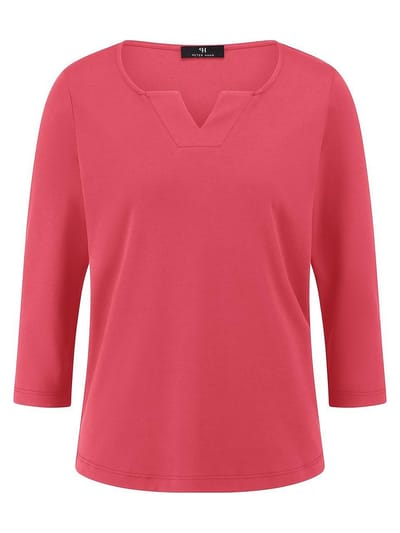 Shirt ronde hals Van Peter Hahn rood