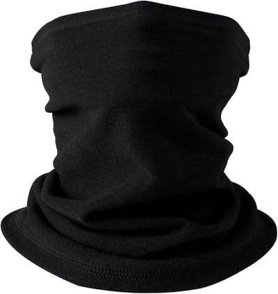 Famanu – Nekwarmer voor heren en dames, fleece snood met gezichtsbedekking, winddicht voor buitensporten