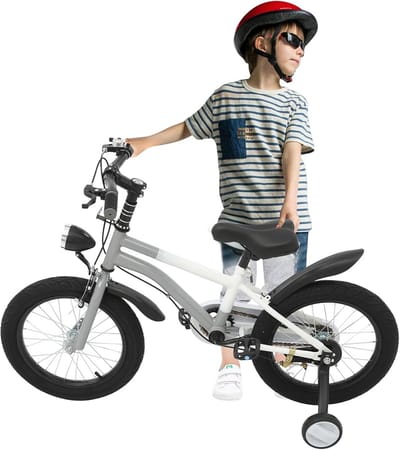 Kinderfiets 16 inch jongens en meisjes fiets met zijwieltjes en instelbaar