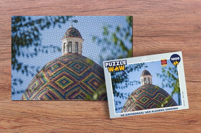 Puzzel De kathedraal van Alghero Sardinië - Legpuzzel - Puzzel 1000 stukjes volwassenen