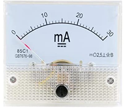 Analoge Ampèremeter 0-30mA voor Paneel - Ideaal voor Stroommeting