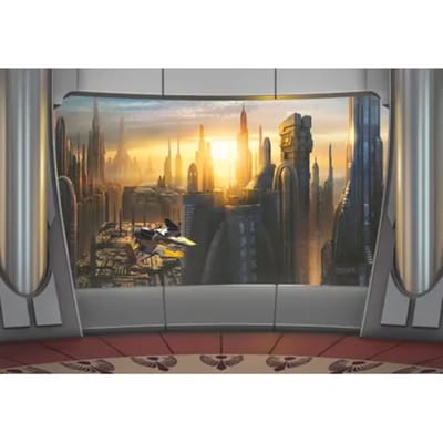 Fotobehang Coruscant View - Meerkleurig - 2,54m X 368cm