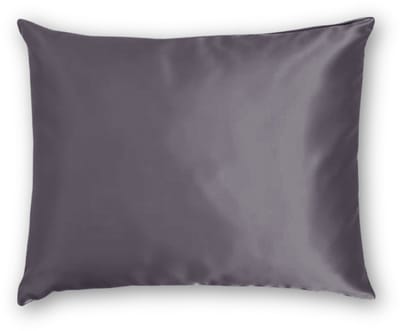 100% Zijden kussensloop | Antraciet hotelsluiting | 19 Momme - Kussensloop | 50x60cm | 100 % moerbei zijde | Satijn geweven zijden kussensloop - Silk Heaven - 50x60cm / Hotelsluiting