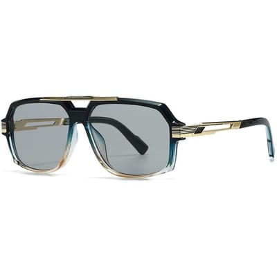Exportation Transfrontalière Nouvelles Lunettes de Soleil Homme Cadre Surdimensionné Rétro Moderne Style Ins Prise de Vue de Rue Grandes Encre Lh268