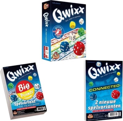 Spellenbundel  scorebloks- 3 stuks - Dobbelspel - Qwixx & Qwixx Big Points & Qwixx Connected