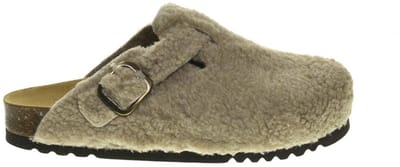 SCHOLL FAE NEW Synthetic shearling Womens Taupe FALSO Clogs - Taupe - Maat 38