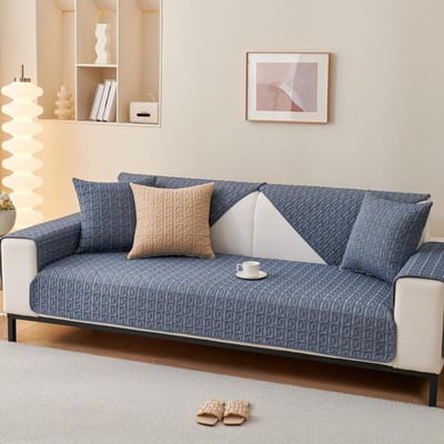 Noordse Sofa Kussen Stof, Universeel voor Alle Seizoenen, Puur Katoen Kussen, Antislip, Eenvoudig, Moderne Woonkamer Sofa Hoes, Handdoek 90*160cm