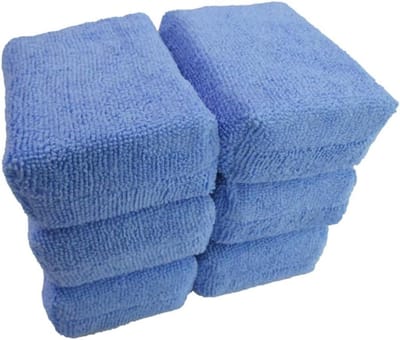 Microvezel Doeken - Auto Poetsdoeken - Voertuig Reinigen - Krasvrij Snel Droog - 8 Stuks - Blauw