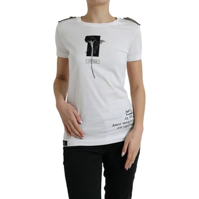 Bloemen Korte Mouwen Ronde Hals T-shirt
