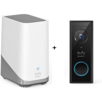 eufy Security S220 Video Deurbel uitbreiding - Video Doorbell - 2K HD - Batterijgevoed - Slimme Deurbel - HomeBase vereist