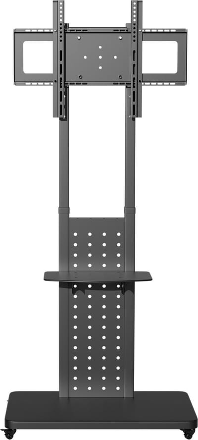 unho TV Stand on Wheels - Universele Roterende Verticale TV Vloerbevestiging - Standbeugel voor 32-65 Inch Schermen - TV Stand Max Belasting 50KG - In Hoogte Verstelbaar 130-160cm - VESA Max 600x400mm - Woonkamer Slaapkamer