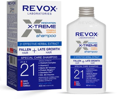 Revox X-TREME Shampoo – Met Biotine & Plantenextracten – Herstellende Shampoo voor Beschadigd en Zwak Haar – 400 ml