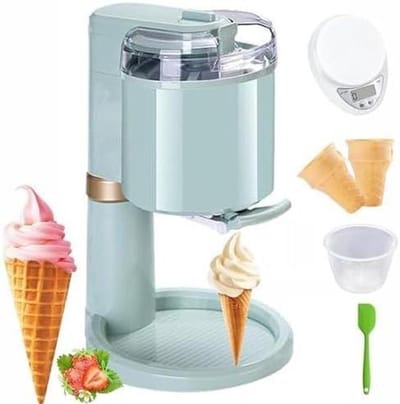IJs machine - Soft serve maker - Desserts maken - Volautomatische bediening - 1 liter capaciteit - Wit