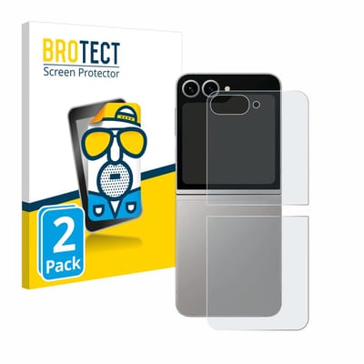 BROTECT - Screenprotector voor Samsung Galaxy Z Flip 6 (Achterkant) - Folie Beschermfolie matte 2 Stuks