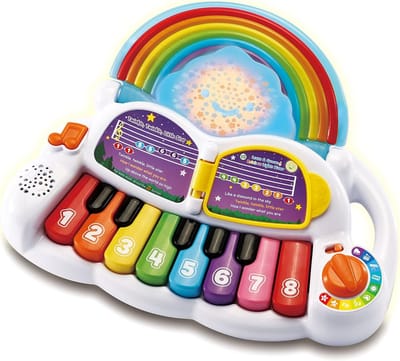 Leer en Groove Regenboog Lichten Piano, Muzikaal Speelgoed voor Baby's | Educatief Speelgoed voor Kinderen van 6+ Maanden