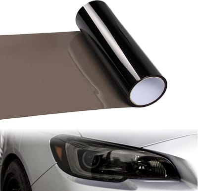 Allecto Plus - Koplampfolie 120 x 30 cm Zwart - Zelfklevend Vinyl - Transparant - Achterlichten & Mistlichten Beschermer