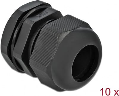 Kabelwartel PG25 10 stuks zwart