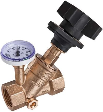 Kemper MULTI-FIX-PLUS inregelafsluiter handmatig met aftapstop binnendraad DN15