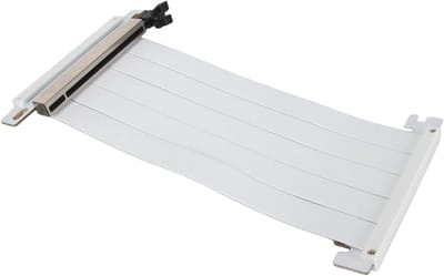 PCIe 4.0 X16 Riser-kabel voor Grafische Kaart, 180 Graden GPU-verlengkabel voor RTX 4090 4080 4070 4060 en RX7900 XT7800 XT7700 XT7600 7500 (Wit)