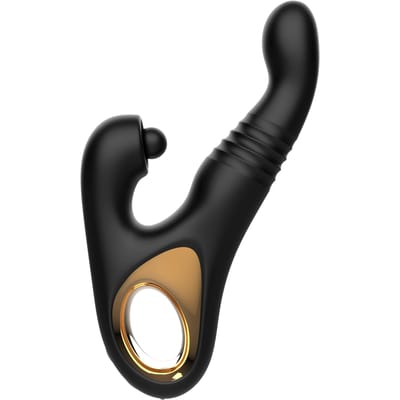 Rimba - Sensual nights SN08 - Stotende Vibrator met Tapping Functie - Zwart