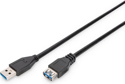 Digitus - Verlengkabel USB 3.1 Gen.1 SuperSpeed - 5Gbps - Type USB A/USB A - Zwart - 3m