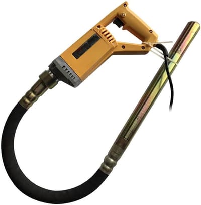 Betonvibrator Elektrisch - Bouw Hulpstuk - Beton Verwerken - Krachtige 1300W Motor - 35mm Flesdiameter - Zwart