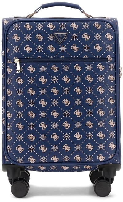 GUESS trolley Silia 18 In 8-Wheeler Navy Logo donkerblauw 53cm