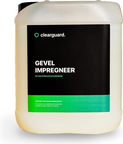 Gevel Impregneermiddel | Clearguard | Zelf Impregneren Buitenmuur | 60m2 | Professionele Kwaliteit | Waterafstotend en Anti Mos Formule