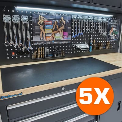 Datona® PVC werkbankmat voor werkbank 100 cm - 5 stuks