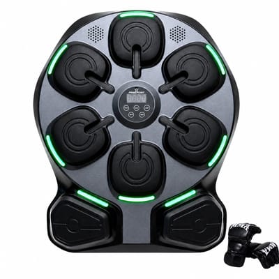 PrimePoint Exclusive Boxing Machine - Incl. Bokshandschoenen - Bokszak - Boxing Bag - Boksmachine - Boxmachine - Boxing - 9 Niveau's - Dubelle Speakers